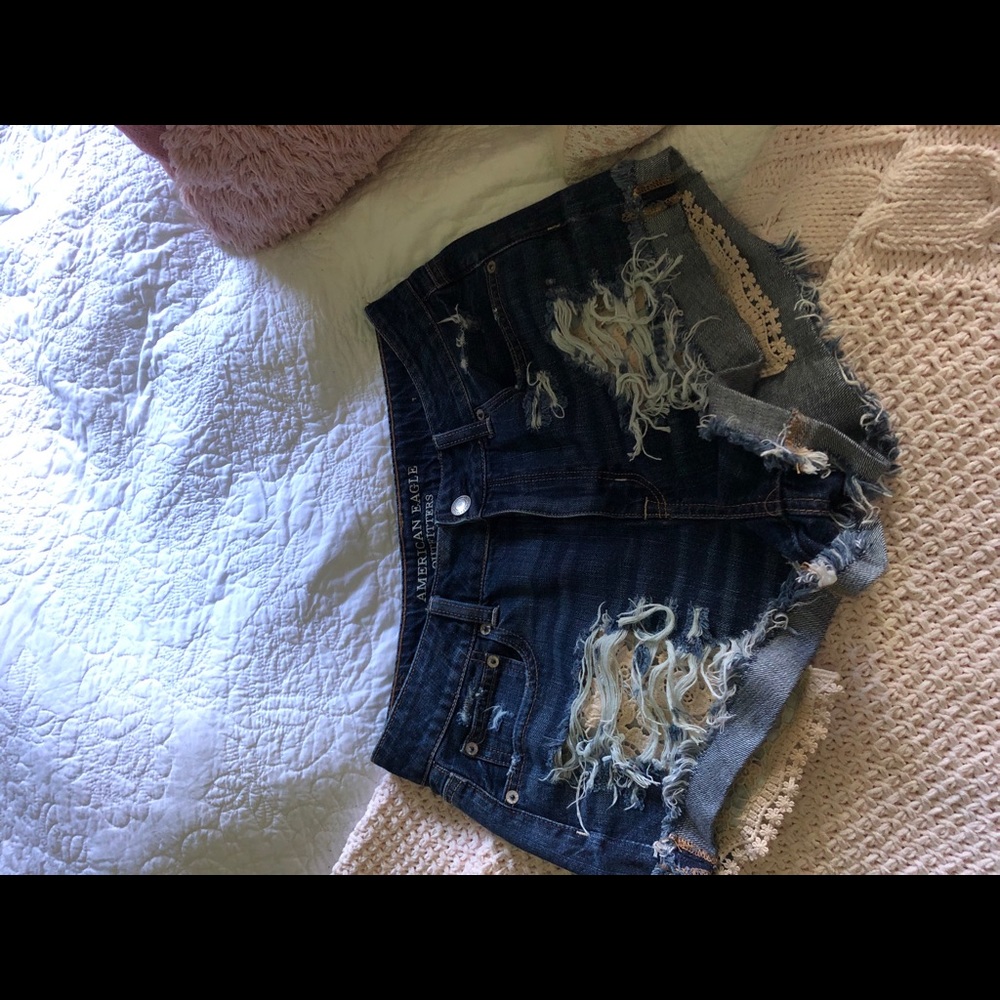 American eagle jean shorts